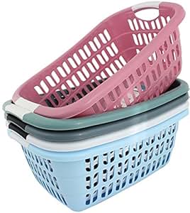 Wäschekorb Wäschekörbe Plastik Kunststoff Wäsche Korb Farbauswahl (Gute