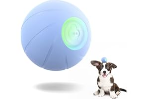 Cheerble Piłka interaktywna zabawka dla psa, zabawka dla psa, samonastawna zabawka dla psa, ruchoma z 3 interaktywnymi trybami, interaktywna piłka z diodami LED, niebieska