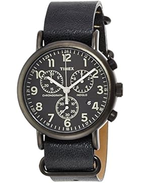 Timex Herren-Armbanduhr Chronograph Quarz Leder TW2P62200