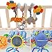 Chinatera Baby Music Bed Hanging & Cribs Decorations Elepahant Lion with Mirror and Bell