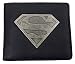 Produktbild DC Comics - Herren Schwarze Geldbörse Geldbeutel Brieftasche mit Metall Superman Abzeichen