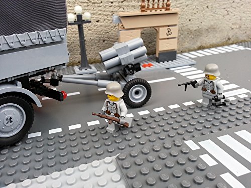 Modbrix 2182 – Bausteine Nebelwerfer 41 Stellung inkl. custom Wehrmacht Soldaten aus original Lego© Teilen - 6