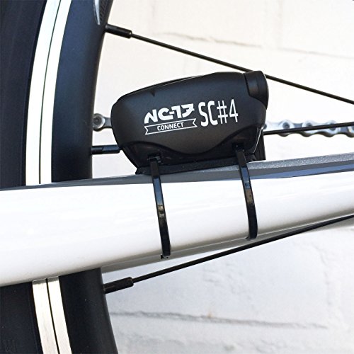 NC-17 Fahrradsensor SC#4 | Dualband Geschwindigkeits und Trittfrequenzsensor | Kompatibel zu Ant+ Bluetooth 4.0 Radcomputer IOS Iphone und Android Smartphones Wasserdicht Ipx8 einfache Montage, Schwarz, One Size, 4049 - 2