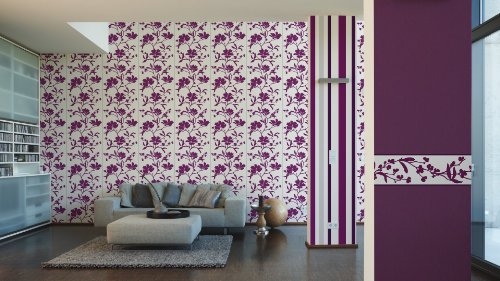 Schöner Wohnen 227829 Vliestapete Wonderful Colour, Mustertapete, floral - 3