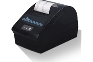 ‎ACLAS ACLAS Quittungsdrucker Thermodrucker 80mm mit ESC/POS für Registrierkasse Kassenschublade (150mm/s, USB+D9 Seriell Port)…