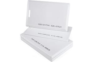 JIAN BOLAND 8Pcs RFID Proximity Smart ID Card for Access Control System & Time Attandance EM4100 TK4100 Card-Read only with Slot Hole
