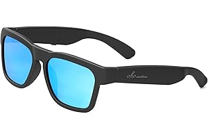 OhO sunshine Gafas de Sol de Audio Resistentes al Agua, Gafas de Sol Bluetooth de Moda para Escuchar música y Hacer Llamadas telefónicas, Lente polarizada UV400