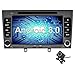 Produktbild Ohok 7 Zoll Bildschirm 2 Din Autoradio Android 8.0 Oreo Octa Core 4G+32G Radio mit Navi Moniceiver DVD GPS Navigation Unterstützt Bluetooth WLAN DAB+ OBD2 für Peugeot 308 Grau mit Klein-Rückfahrkamera