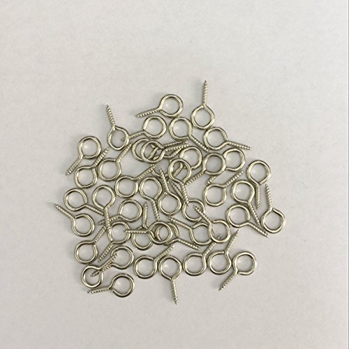 Gazechimp 5stk Quadrat Silikon Transparent Werkzeug Gießform Anhänger Pendant Modell + 100pcs Augen Schraubösen Schraubhaken - 5