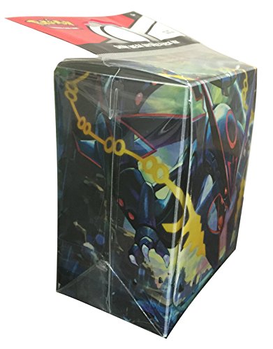 Shiny Mega Rayquaza Deck Box with Two Dividers for Pokemon Trading Cards