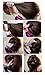 Homgaty 2X Women Girls Side Hair Comb Plastic Slides Grips Headwear Accessory Black
