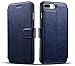 Produktbild iPhone 8 Plus Hülle, iPhone 7 Plus Handyhülle, 2 in1 PU Leder Wallet Cover Case Kartenfach Magnetverschluss Leather Flip Ständer Schutzhülle für Apple Iphoen 8+ iPhone 7+ (iPhone 8 7 Plus, Blau)