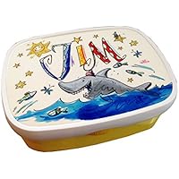 Brotdose mit Namen, Hai, personalisierte Lunchbox, Rosirosinchen, Rosti Mepal