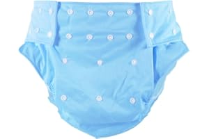 CutiePlusU Couche Lavable Adulte Couche Lavable Couche De Poche Adulte Réglable Réutilisable Respirant Étanche - Bleu