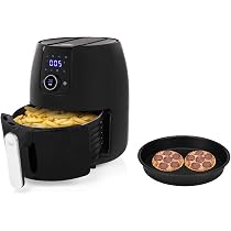 Friggitrice ad aria calda digitale XXL con teglia per pizza, 4,5 litri, con  display digitale – senza olio : Amazon.it: Casa e cucina