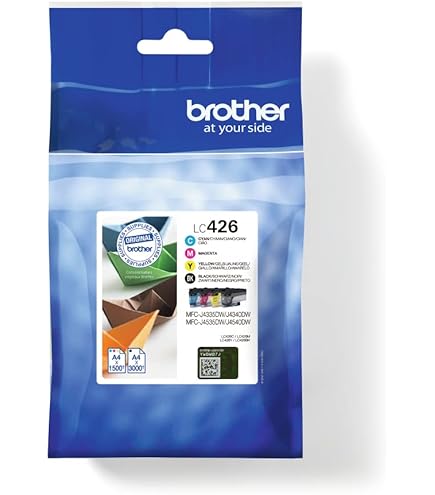 Woungzha Inktpatronen LC426XL, compatibel met Brother LC426 LC426 XL, Brother MFC-J4335DW, MFC-J4340DW, MFC-J4535DW, MFC-J4540DW (4 stuks