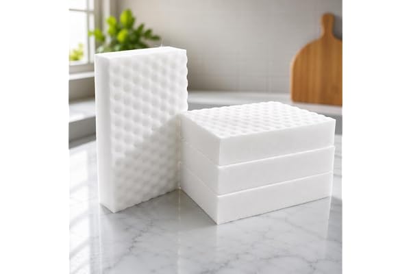 Magic Eraser Sponge for Wall - Premium Magic Sponge, Super Scrub Sponge for Effortless Wall Cleaning, Durable Multi-Purpose E