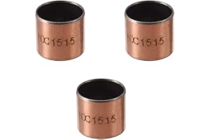 sourcing map 3-pack glidlager, 15 mm hål x 17 mm x 15 mm längd lindade oljestänger de