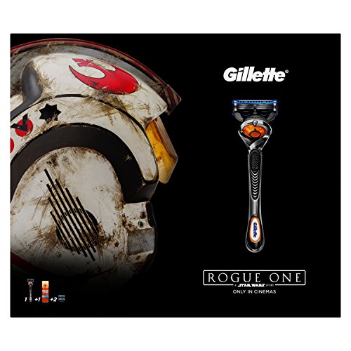 Gillette Fusion ProGlide Razor Plus Two Razor Blades and Shaving Gel, Star Wars Gift Set