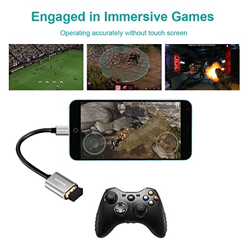 POSUGEAR Cavo OTG Micro USB, Micro USB Maschio a USB 2.0 Femmina OTG Cable Adattatore Placcato Oro per Samsung Galaxy S7, Galaxy Note 5, Galaxy Tab 3 et d'Autres Smartphones/Tablettes Android OTG ec