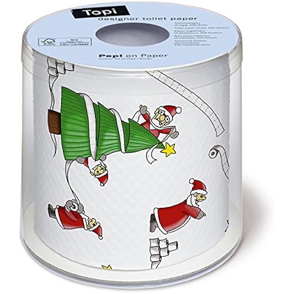 Weihnachtliche Taschentücher – 20 Stück Im Set (2x10), Nostalgisches Weihnachtsmann-Design, 4-lagig
