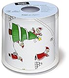 Rolle Toilettenpapier Motiv Auswahl möglich Weihnachten (20 - Santa im Stress)