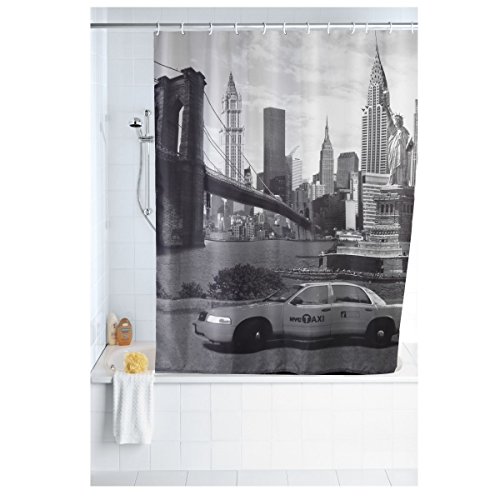 WENKO Textil Foto Duschvorhang NEW YORK mit 12 Ösen - 2