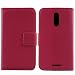Produktbild Gukas Design Echt Leder Tasche Für Gigaset GS160 5" Hülle Lederhülle Handyhülle Handy Flip Brieftasche mit Kartenfächer Schutz Protektiv Genuine Premium Case Cover Etui Skin (Rosa)