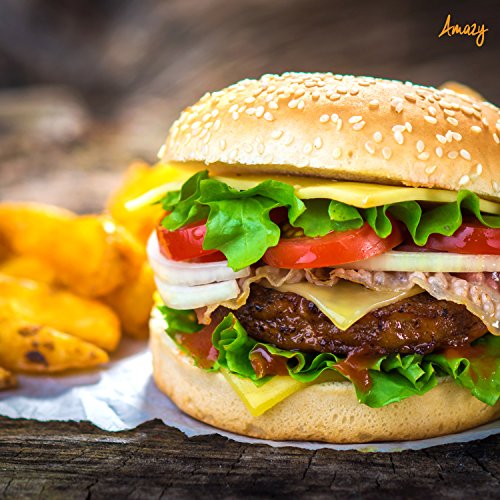 Amazy 2-in-1 Burgerpresse – Pressen und Aufbewahren von 8 leckeren, selbstgemachten Burgern in perfekter Form - 4