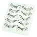 Brand New 5 Pair Fashion Womens' Daily Party Costume Handmade Eyelashes Makeup Reuseable Natural-look Long Curly False Fake Extensions Eye lash (Natural Look)