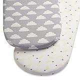 snuz Moses Korb/Kinderwagen Spannbettlaken – Cloud Nine Print - 2