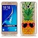Produktbild JINCHANGWU Samsung Galaxy J7 (2016) J710 handy-gehäuse TPU Silikon Handy Hülle Transparent Schutzhülle Crystal Clear Case Für Scratch-Resistant Bumper Soft Rückseite Cover Tasche Fun Ananas Sonnenbrille
