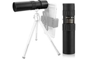 BigKing Zoom Monokular, 10-30x25 Tragbares Zoom Nachtsicht-Monokular HD-Taschenteleskop