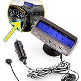 Thermomètre de la température de moniteur de l'alarme LCD/Battery de voiture