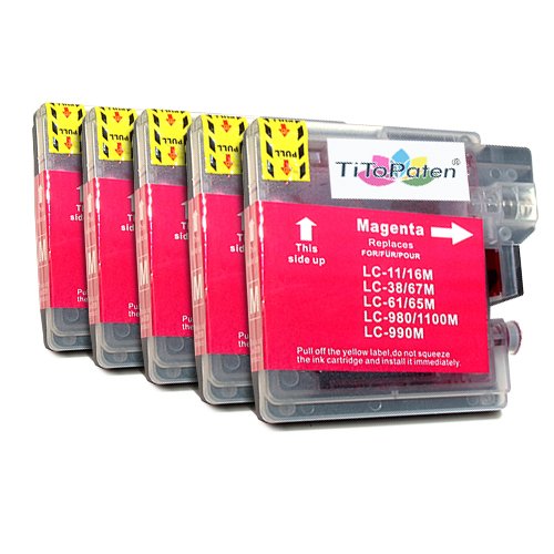 5x Brother DCP 195 C Premium XL Druckerpatronen in Magenta. Sehr gute Laufleistung und Preiswert!