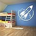 Produktbild Kinder Zimmer Dekor Abnehmbaren Vinyl - Rakete Spielzeug Raumschiff Wand Aufkleber Zu Hause Art Wandbild Dekor Jungs Vinyl Wand Kunst Aufkleber 57x56cm