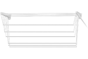 Jumbo CS103/4 Steed160 Stendino a Parete/Soffitto Plastificato, 160 cm