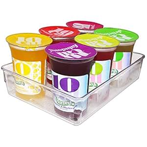 Kurtzy, 4 Packung, Gefrierschrank Aufbewahrungsbox, Kühlschrankkorb