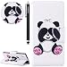 Produktbild HUDDU Handyhülle Schutzhülle für Sony Xperia XA1 Plus Hülle Naughty Panda Slim Flip Leder Tasche Wallet Case Cover Kartenfach Magnetverschluss Stand Brieftasche Klapphülle Mädchen