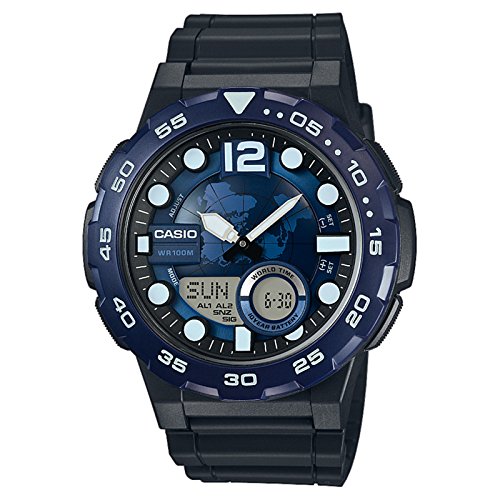 Casio Herren-Armbanduhr Analog Digital Quarz Resin AEQ-100W-2AVEF Casio Herren-Armbanduhr Analog Digital Quarz Resin AEQ-100W-2AVEF