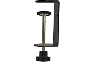 Jhanw 7,6 cm C-klämma med fyra små hål på baksidan, 1 styck, justerbara skrivbord C-klämmor för område 0,9 cm ~ 8,6 cm, mångs