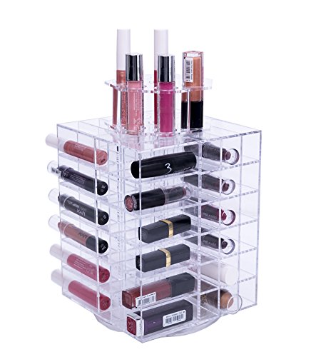 Feibrand Lipsticks Lippenstift Aufbewahrung Halter Tower Kosmetik Make-up Organizer für 80 Lipsticks - 2