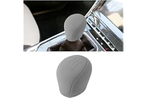 GTLM Silikon Schaltknauf Abdeckung für Auto,Rutschfeste Wasserdicht Schaltknüppel Überzug,Universelles Elastisches Auto Schaltknauf Bezug,Auto Zubehör Innenraum für Lieferwagen LKW SUV (Grau)