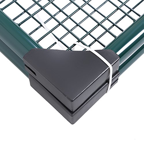 Songmics Gartentür Gartentor Wellengitter Tür Inkl. Schloss 150 x 106 cm GGD200G - 7
