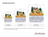 I-love-Wandtattoo ILWT-20-005 Kinderzimmer „Türaufkleber Waldtiere“ mit Name für Jungen - 3