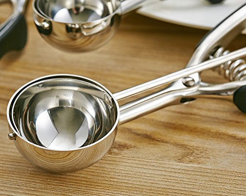 ONEDONE Edelstahl DIY Werkzeug Eiscreme Löffel Schöpfkelle Löffel Eiszange Eislöffel Eisportionierer Eisschaufel Eiskelle Schaufel Keks Eiskugel - 4