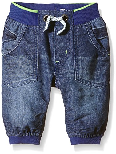 Pumpkin Patch Baby-Boys Rib Waist Banana Jean Plain Jeans, Blue (Denim), 3-6 Months (Manufacturer Size:3-6M))