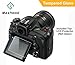 Produktbild maxhood Nikon D500 gehärtetem Glas Displayschutzfolie, optische 9H Härte 0,3 mm superdünn DSLR-Kamera LCD gehärtetes Glas mit Schulterriemen Displayschutzfolie für Nikon D500 Digital Kamera