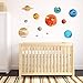 Produktbild Starry sky Wandsticker, neun Planeten Leuchtsticker, Mondsticker, Aquarelle, Kinderzimmer kreative Dekoration, PVC