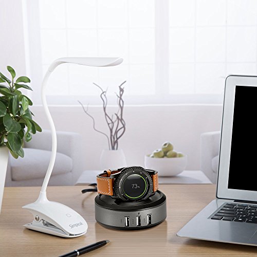 Loveblue für Samsung Gear S3 Wireless Ladegerät Stand, Ladestation Dock Cradle mit 3-Port USB Kabel für Samsung Gear S3 Smart Watch Zubehör / Samsung Gear S3 Frontier / S3 Classic Gear S2 / S2 Classic Moto 360 2nd Gen Moto 360 Sport - 7